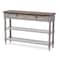 Baxton Studio Edouard White Wash Distressed Two-tone 2-drawer Console Table 121-6655 - alternate 3